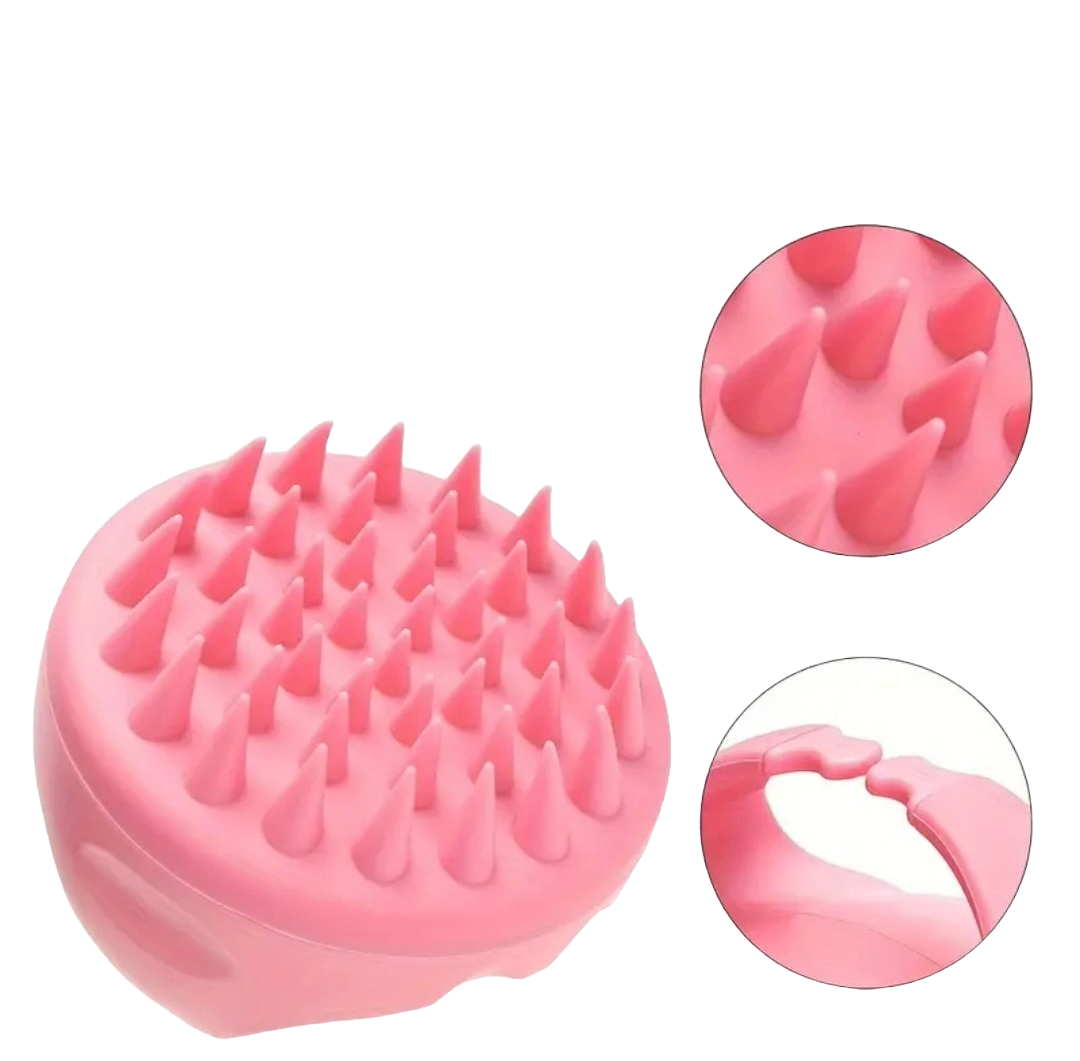 SILICONE SHAMPOO SCALP MASSAGING BRUSH